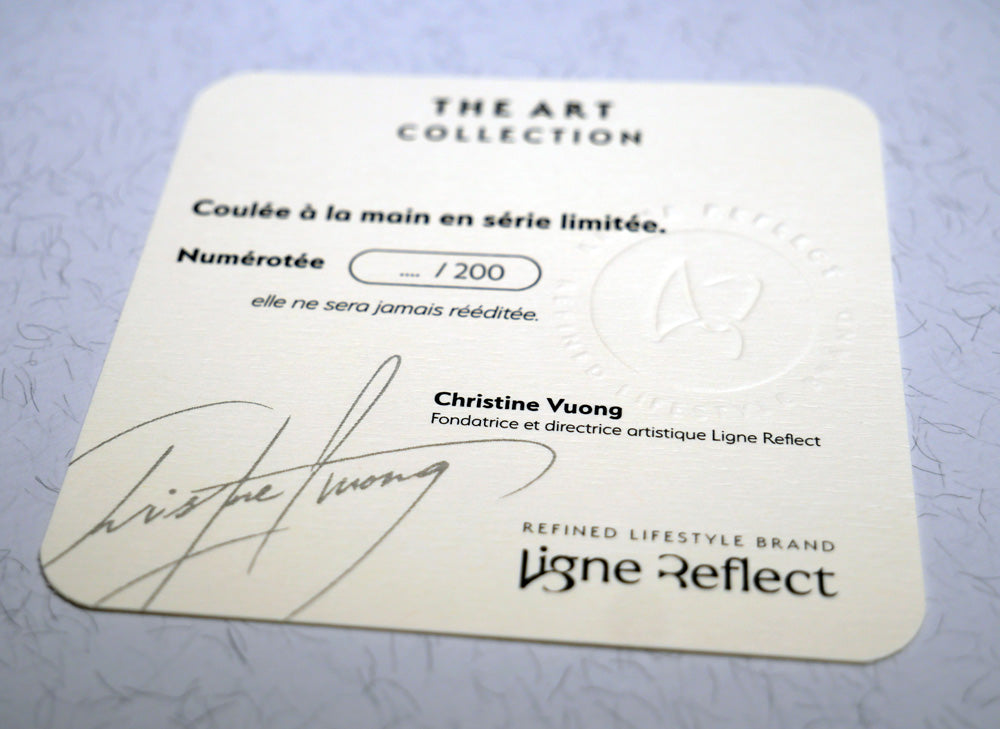 bougie parfumee ligne reflect coulage serie limitee 200 exemplaires uniques