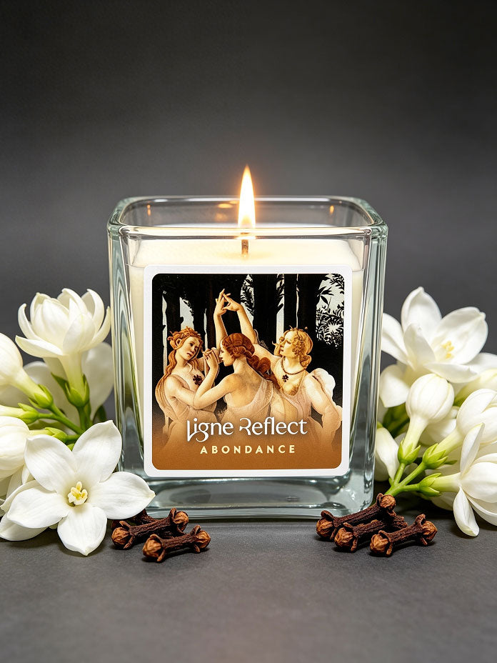 bougie parfumee luxe Artisanale ligne reflect
