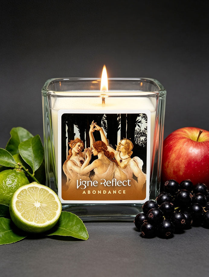 bougie parfumee artisanale luxe ligne reflect