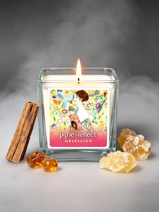 Bougie parfumée OBSESSION - Dame à l'Éventail