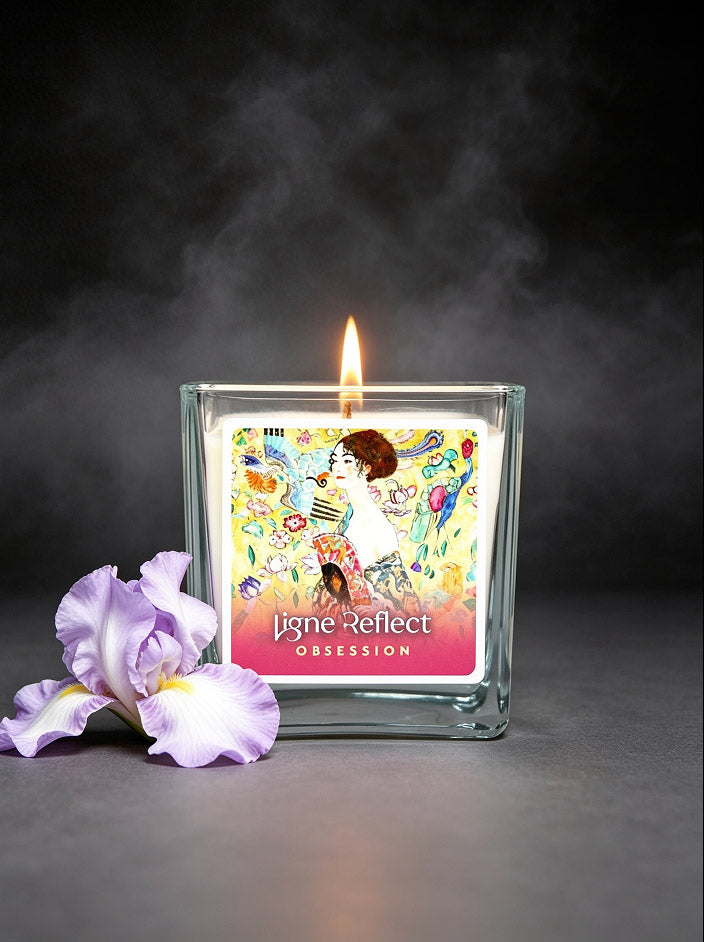 Bougie parfumée OBSESSION - Dame à l'Éventail