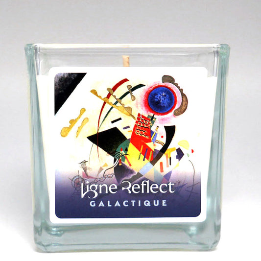 bougie parfumee galactique boise cuir marque luxe et parfum de niche