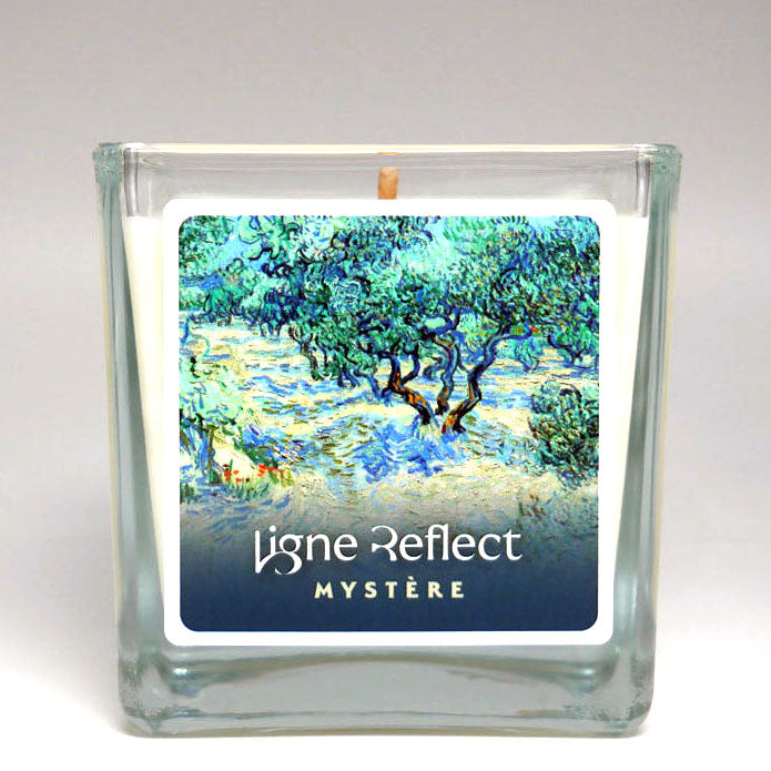 bougie parfumee mystere floral poudre bougie luxe et artisanale marque et parfum de niche