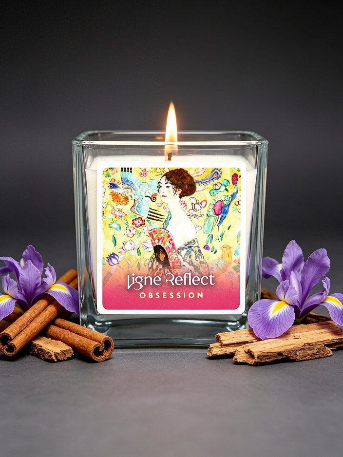 Bougie parfumée OBSESSION - Dame à l'Éventail