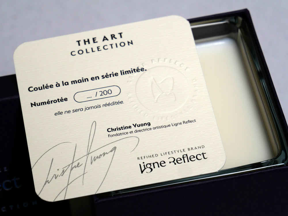 bougie parfumee luxe ligne reflect 