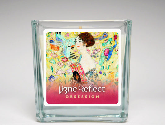 bougie parfumee artisanale la dame a l eventail gustav klimt