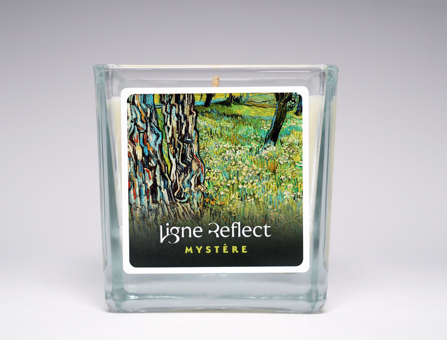 bougie parfumee luxe parfum mystere troncs d arbre dans l herbe vincent van gogh