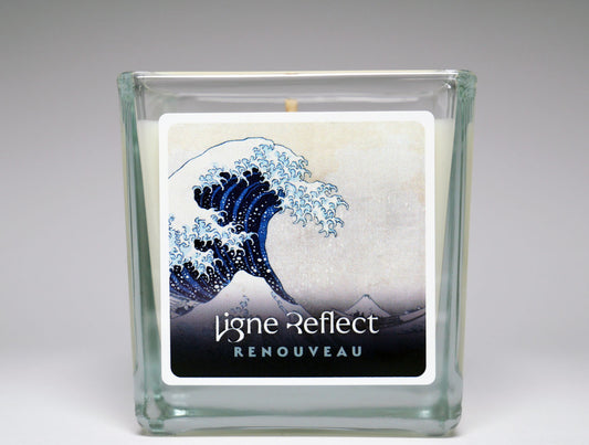 bougie parfumee luxe la grande vague hokusai
