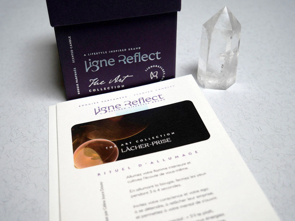 bougie parfumee luxe ligne reflect collection the art collection carte rituel 
