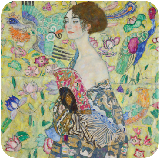 bougie parfumee luxe Dame a l eventail Gustav Klimt