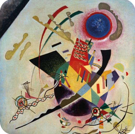 bougie parfumee luxe galactique cercle bleu vassily kandinsky