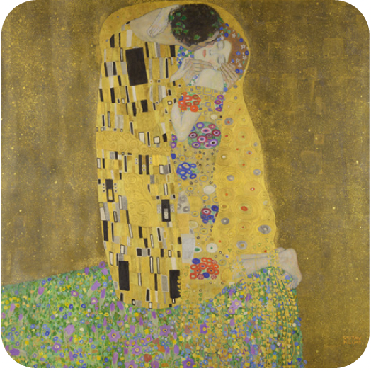 bougie parfumee luxe Le Baiser Gustav Klimt