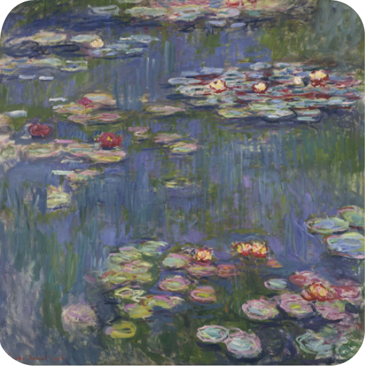 bougie parfumee luxe Water Lilies Claude Monet